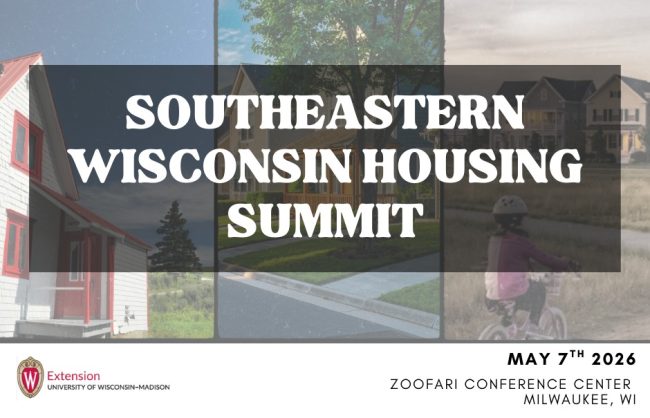 Southeastern Wisconsin Housing Summit
May 7th, 2026 Zoofari Conference Center, Milwaukee, WI